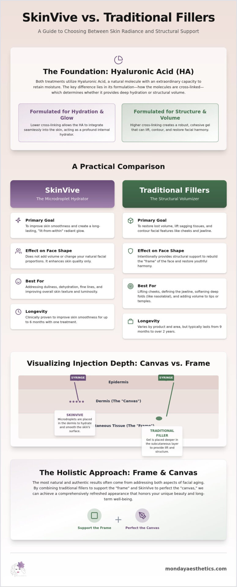 SkinVive vs. Traditional Fillers: Choosing Between Hydration and Volume